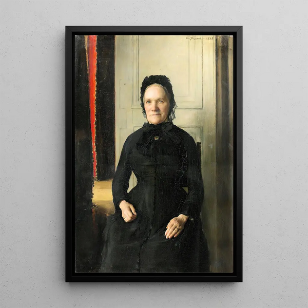 Madame Coquelin Mère - Émile Friant — framed artwork on a wall
