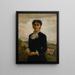 Portrait of a Young Girl - Émile Friant — framed artwork on a wall