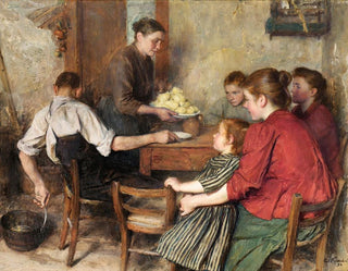 The Frugal Meal - Émile Friant — artwork view