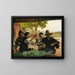 La discussion politique - Émile Friant — framed artwork on a wall