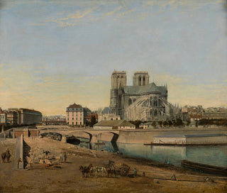 The bedside of Notre-Dame seen from the Quai de la Tournelle - Émile Harrouart — artwork view