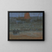 Marine painting at dusk - Émile Jourdan — framed artwork on a wall