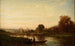 Landscape Painting with Watercourse - Émile Lambinet — artwork view