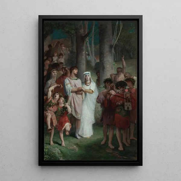 The Wedding - Émile Lévy — framed artwork on a wall