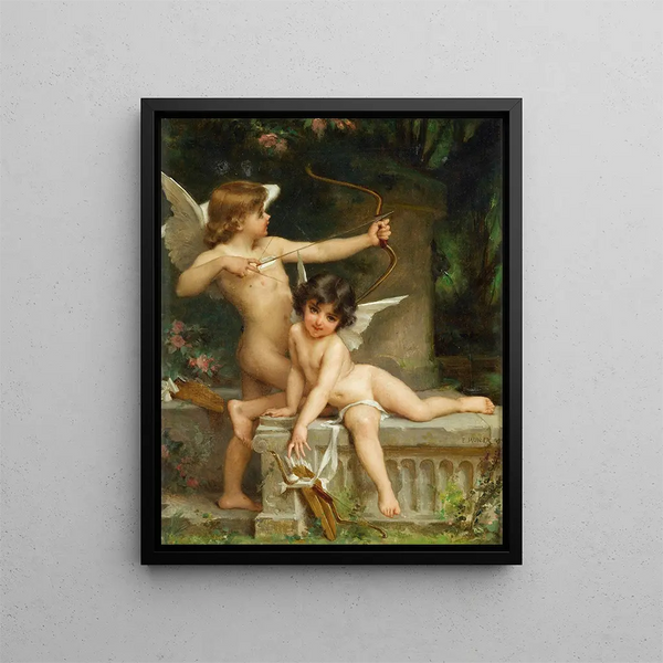 Deux Amours - Émile Munier — framed artwork on a wall