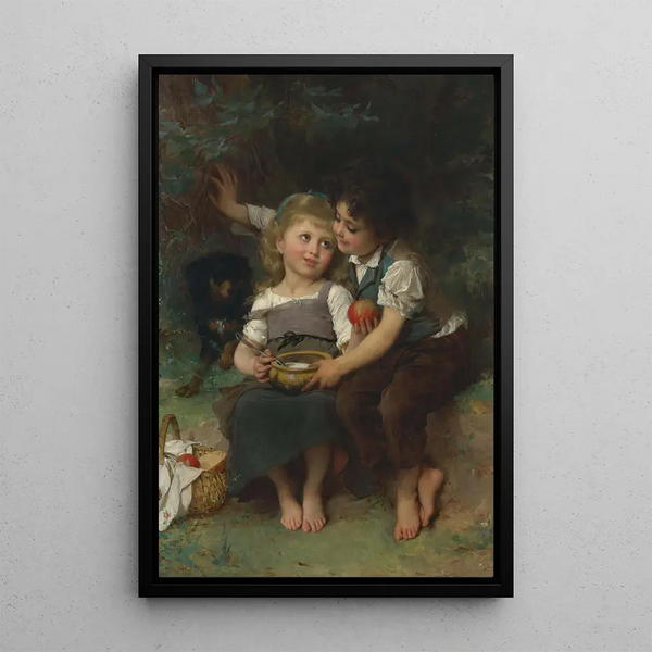 La Jatte de Lait - Émile Munier — framed artwork on a wall