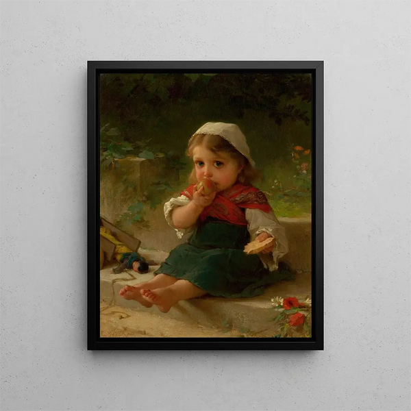 Portrait of a Child - Émile Munier — framed artwork on a wall