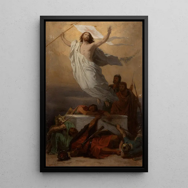 The Resurrection of Christ - Émile Signol — framed artwork on a wall