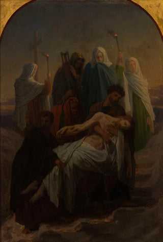 mile Signol - Lensevelissement du Christ Jsus descendu de la Croix.webp