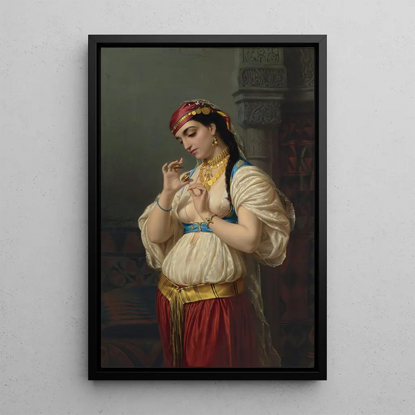 Aïmé Un Jeune Égyptien - Émile Vernet-Lecomte — framed artwork on a wall