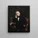 Portrait Painting of Eugène Scribe 1791-1861 Playwright - Émile Vernet-Lecomte — framed artwork on a wall