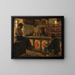 Interior of a country café - Émile Wéry — framed artwork on a wall