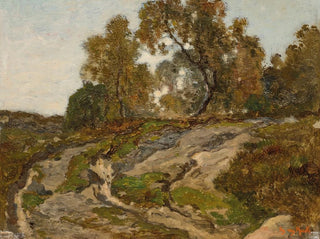 Forest landscape painting - Émile van Marcke — artwork view