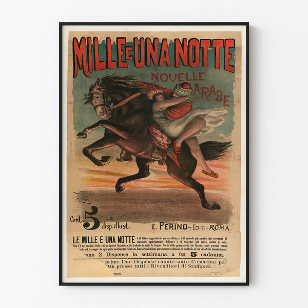 Vintage Poster Mille e Una Notte - Oriental Wall Decoration