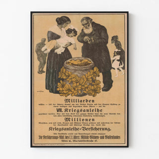 Vintage poster for subscription to the Seventh War Loan
