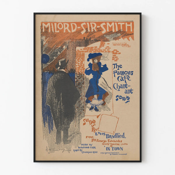 Vintage Poster Milord Sir Smith - Art Nouveau Wall Decoration