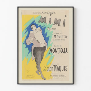 Vintage poster Mimi, song by J. Mévisto and Gaston Maquis