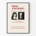 Exhibition Poster Mind and Body René Descartes and William James