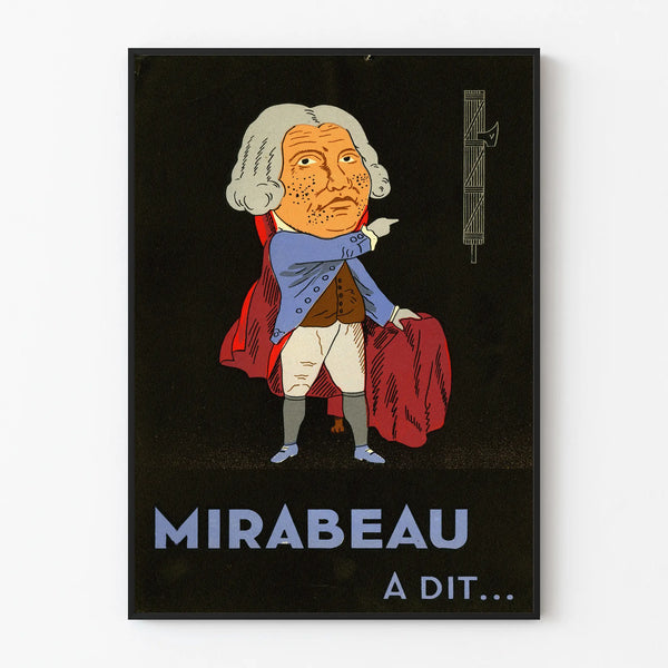Vintage Mirabeau Poster - Historic Wall Decoration