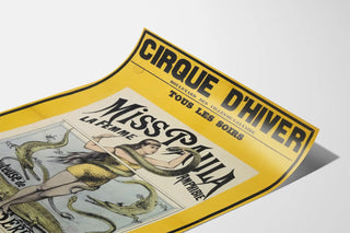 Winter Circus Poster featuring Miss Paula, Crocodile and Snake Tamer