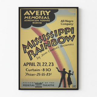 Vintage Mississippi Rainbow Theater Poster