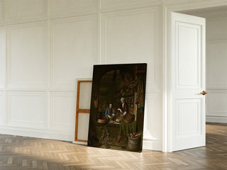 Art print A grocery store - Willem van Mieris