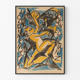 Modern Music and Dance Poster - Stylized Wall Decoration
