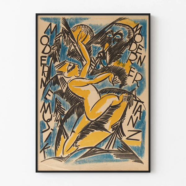 Modern Music and Dance Poster - Stylized Wall Decoration
