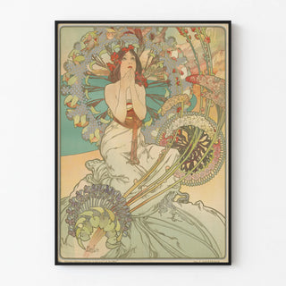 Decorative Art Nouveau Poster Monaco Monte Carlo by Alphonse Mucha