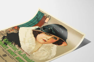 Vintage Poster Money Money Money with Female Portrait