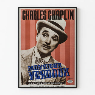 Vintage poster of Monsieur Verdoux with Charles Chaplin