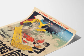 Vintage Poster of Roller Coasters on Boulevard des Capucines