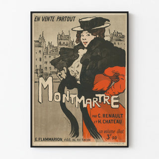 Vintage Montmartre Poster by G. Renault and H. Chateau