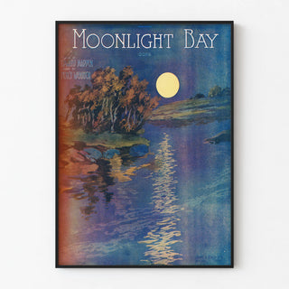 Moonlight Bay Wall Decoration Poster in Moonlight