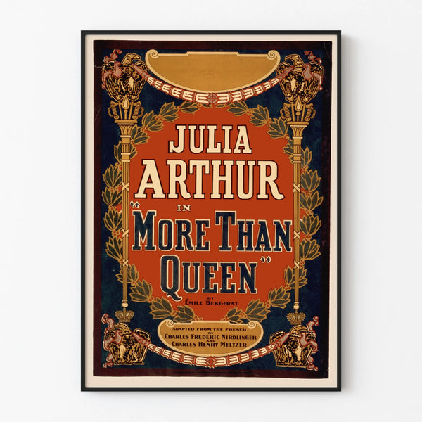 Vintage decorative poster More Than Queen