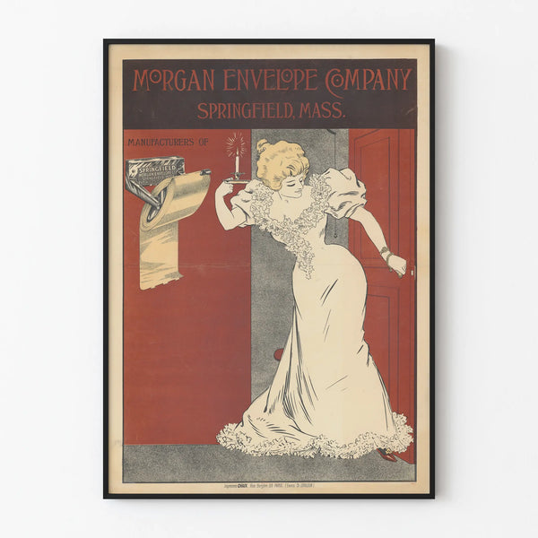 Vintage Morgan Envelope Company Springfield Mass Poster - Wall Decoration
