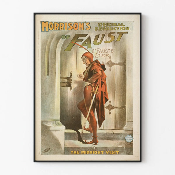 Vintage poster Morrison's Original Production of Faust - The Midnight Visit