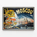 Decorative poster of Moscow Grevin Museum — framed artwork on a wall