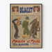 Vintage theater poster "Mossieu" the Mayor - Alsatian stage production