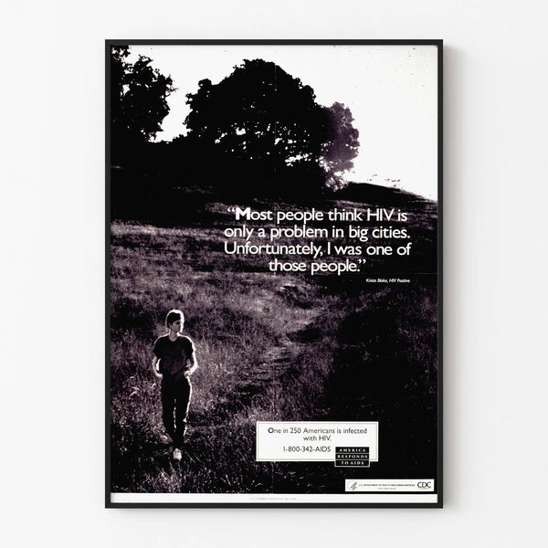 HIV Awareness Poster for the America Responds to AIDS Campaign