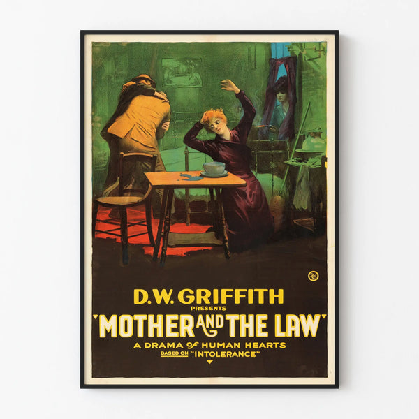 Vintage Cinema Poster Mother and The Law - Retro Wall Decoration