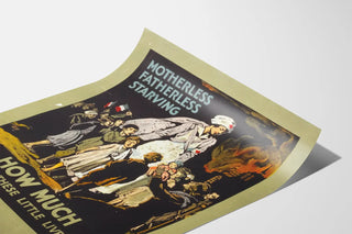 Vintage Red Cross poster for war fundraising