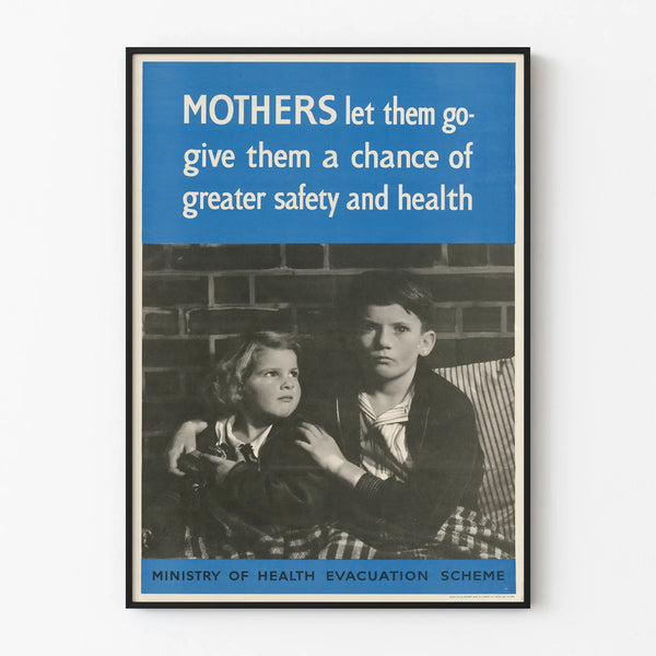 Vintage poster Mothers let your children go - Inspiring wall decoration