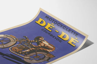 Vintage Poster Motorcycle Dé-Dé Courbevoie