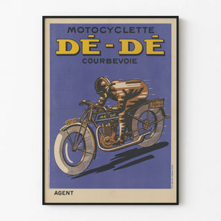 Vintage Poster Motorcycle Dé-Dé Courbevoie