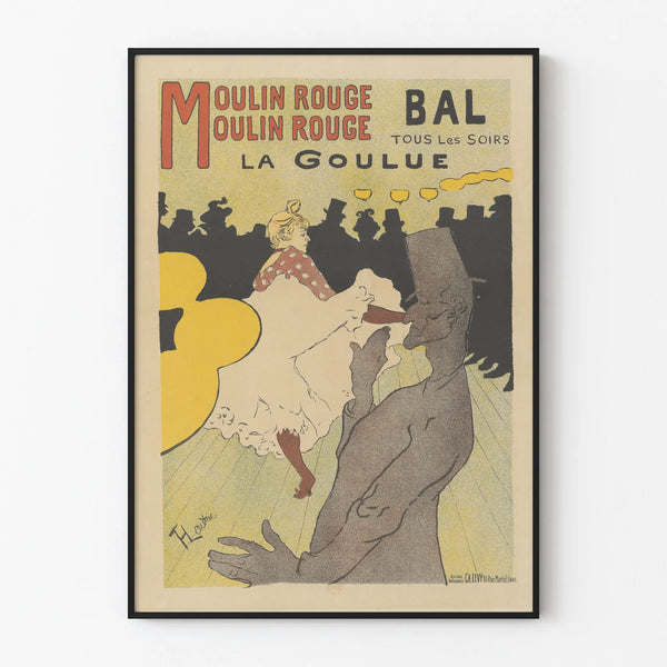Vintage Moulin Rouge La Goulue Poster - Artistic Wall Decoration