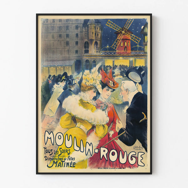 Decorative Poster Moulin Rouge Vintage Parisian