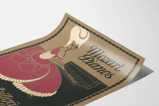 Vintage Mozart Poster Pianos by Heinrich Hillgärtner
