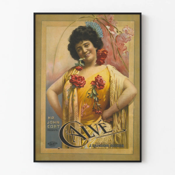 Vintage Calvé poster by Mr. John Cort for retro wall decoration