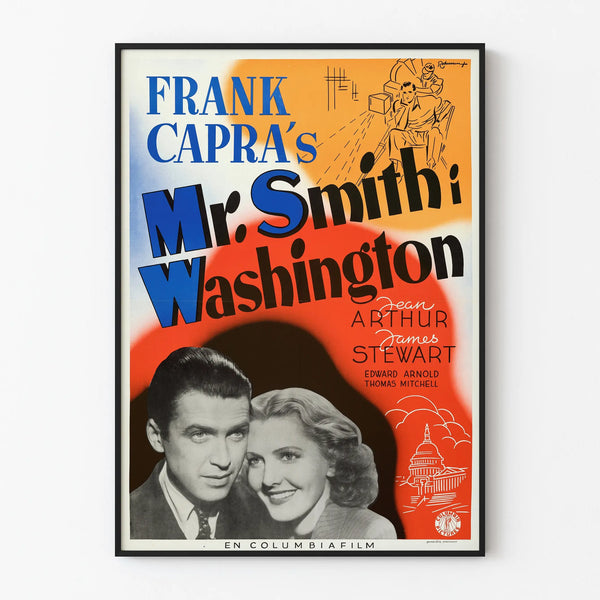 Vintage poster Mr. Smith Goes to Washington - Classic cinema wall decoration